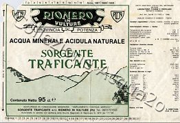 Sorgente Traficante (analisi 1984) vetro Nat 0,95 L