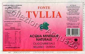 Fonte Tullia (analisi 1992) -fondo vinaccia- VAR Friz 0,92 L