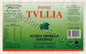 Font Tullia (analisi 1997) -fondo verde- VAR Nat 0,92 L