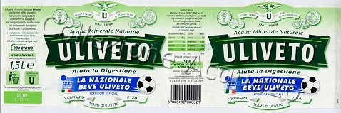Uliveto (analisi 2002) -La Nazionale beve Uliveto" pet Nat 1,5 L