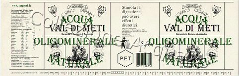 Val di Meti (analisi 1999) -nro telefono e email- PET Nat 1,5 L [050605]