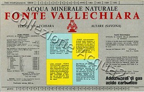 Fonte Vallechiara (analisi 1978) VE Friz 0,9 L   [130909]
