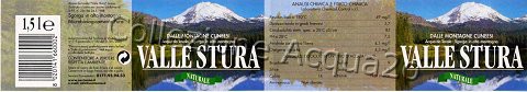 Valle Stura (analisi -) Acqua da tavola - PET Nat 1,5 L