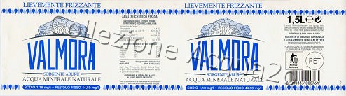 Valmora, Sorgente Abur (analisi 2003) PET LegFriz 1,5 L [211105]