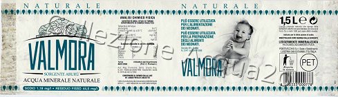 Valmora, Sorgente Abur (analisi 2003) PET Nat 1,5 L