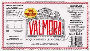 Valmora Sorgente Abur (analisi 1999) VAR Friz 0,92 L