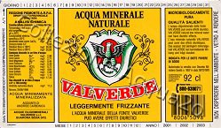 Valverde (analisi 1998)  vetro a rendere Leg Friz 0,92 L