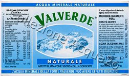 Valverde (analisi 1998)  vetro a perdere Nat 1,0 L