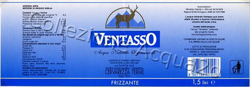 Ventasso (analisi 1998) PET Friz 1,5 L