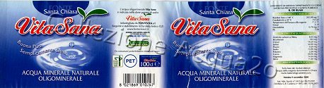 Vita Sana, Fonte Santa Chiara (analisi 2000) pet Nat 1,5 L